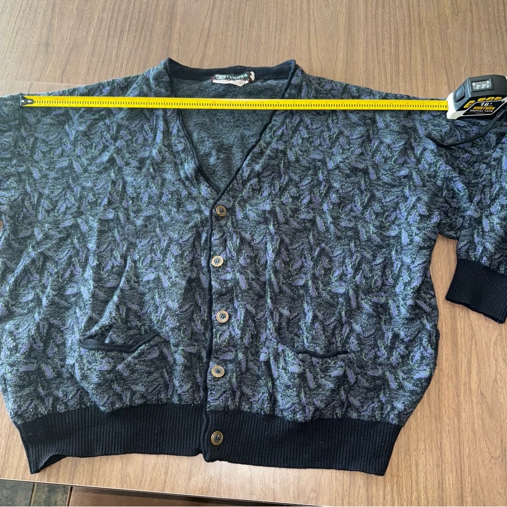 Tundra Canada Vintage Sweater Cardigan V-Neck Button Up 100% Wool 3XL 2XL XL - Picture 9 of 13